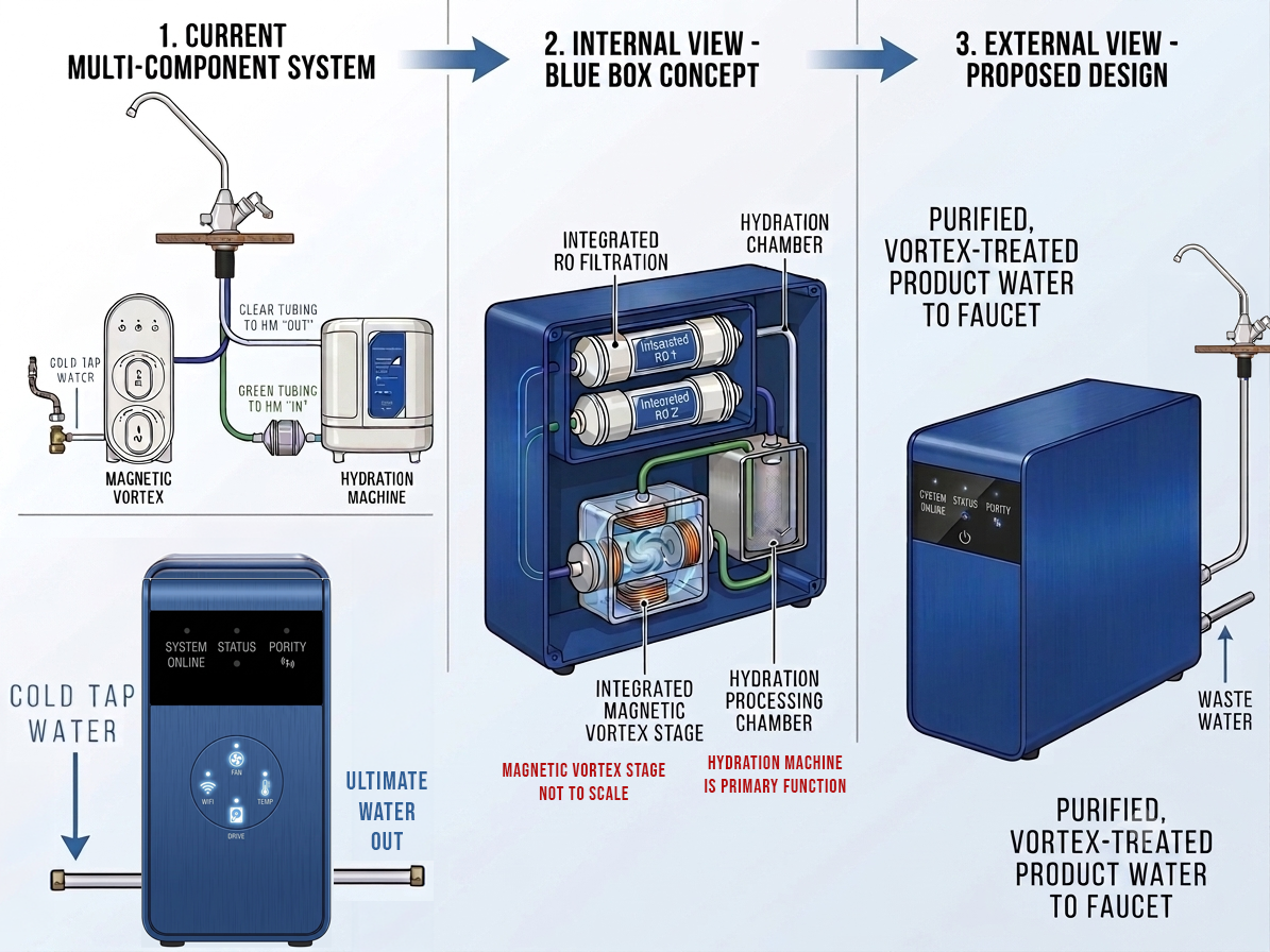 The Blue Box, integrated all-in-one WET System